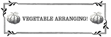 Arrange The Vegetables!